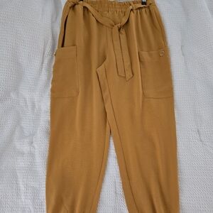 NYC Mustard Elastic Waist Pants/Parachute